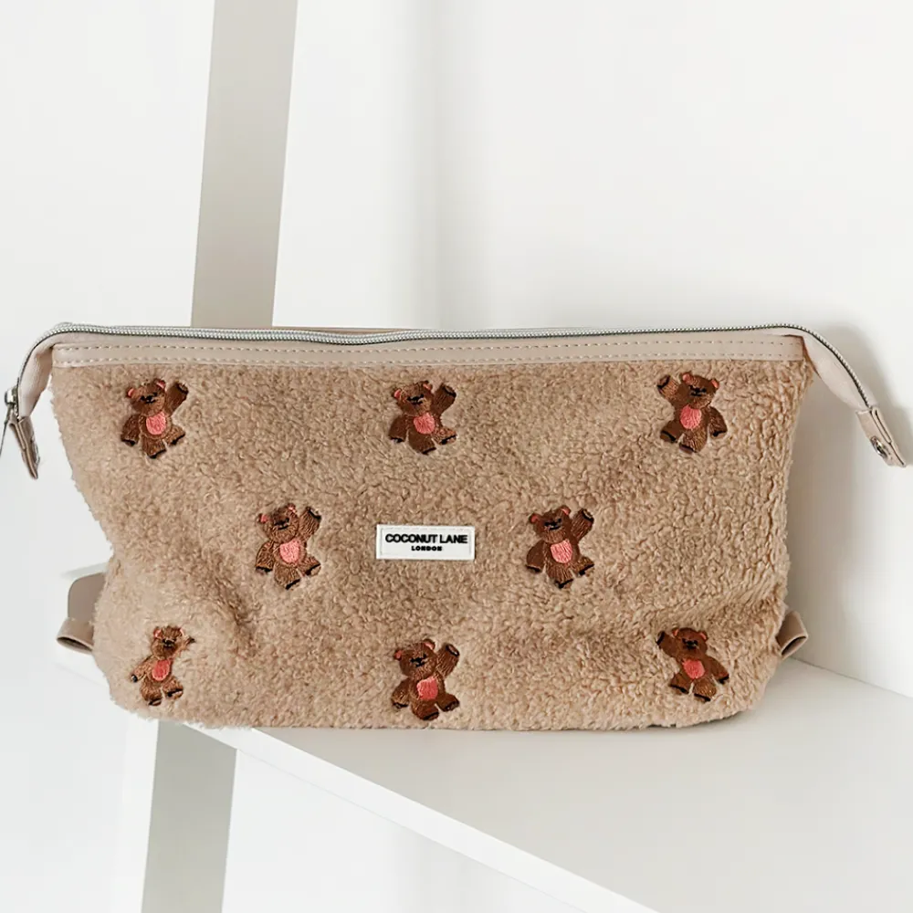 Cocopup Magic Lifestyle Pouch-Theo Embroidered Teddy Magic Lifestyle Pouch - By Coconut Lane