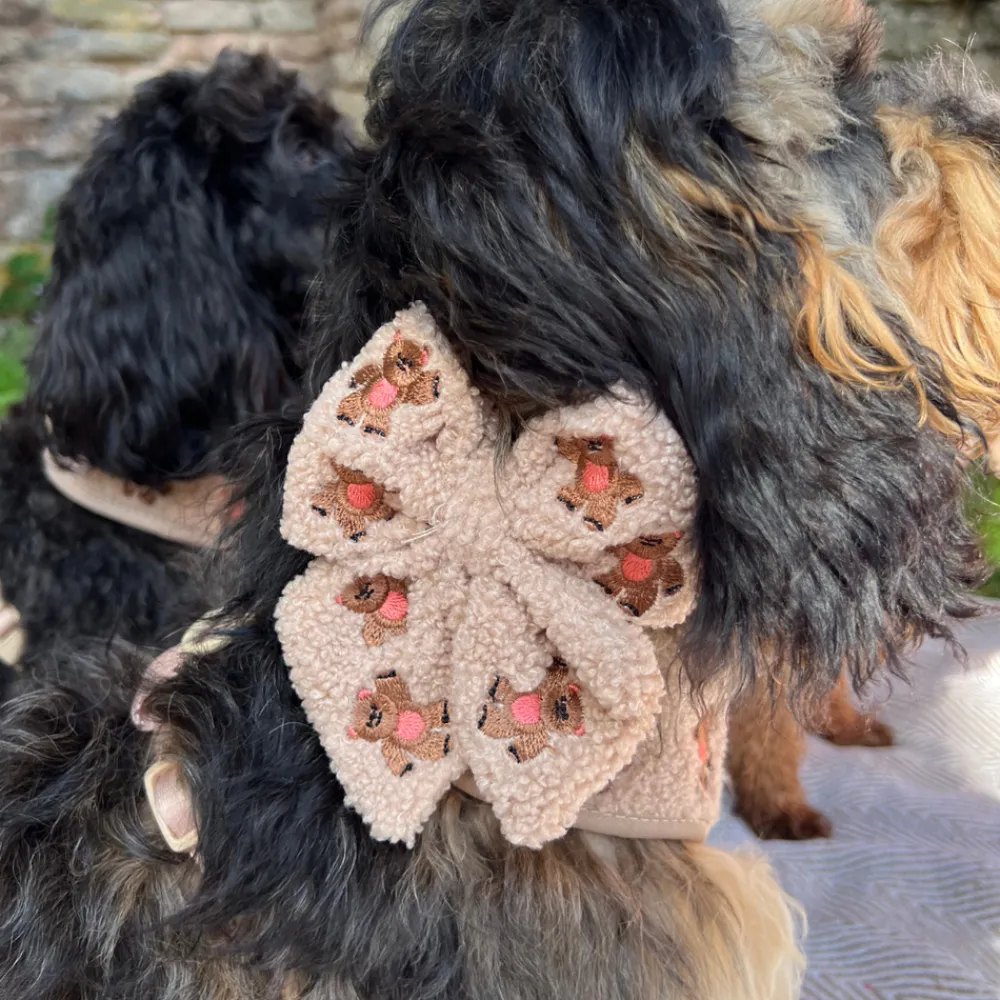 Cocopup Sailor Bow Ties-Theo Embroidered Teddy Sailor Bow Tie