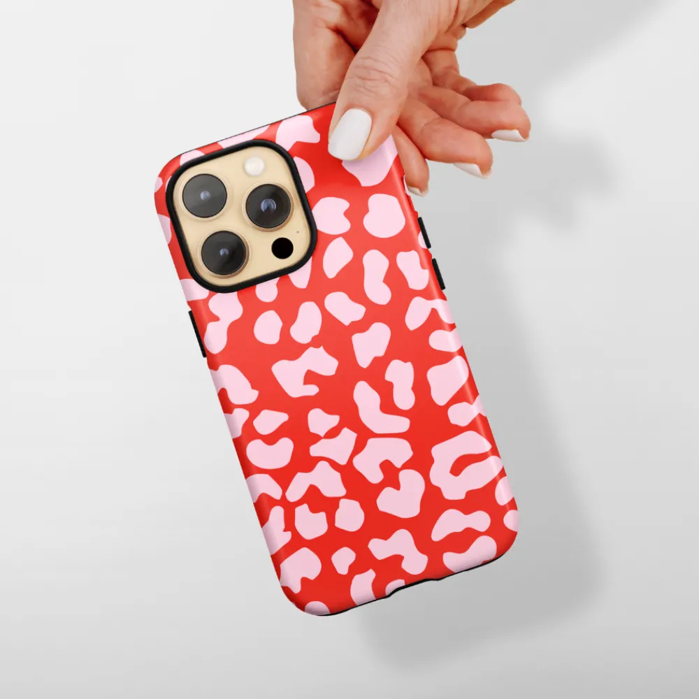 Cocopup Tough Phone Cases-Tough Phone Case - Red & Pink Leopard