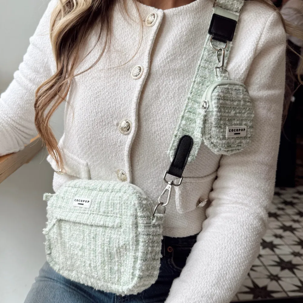 Cocopup Treat Pouches-Treat Pouch - Matcha Textured Tweed