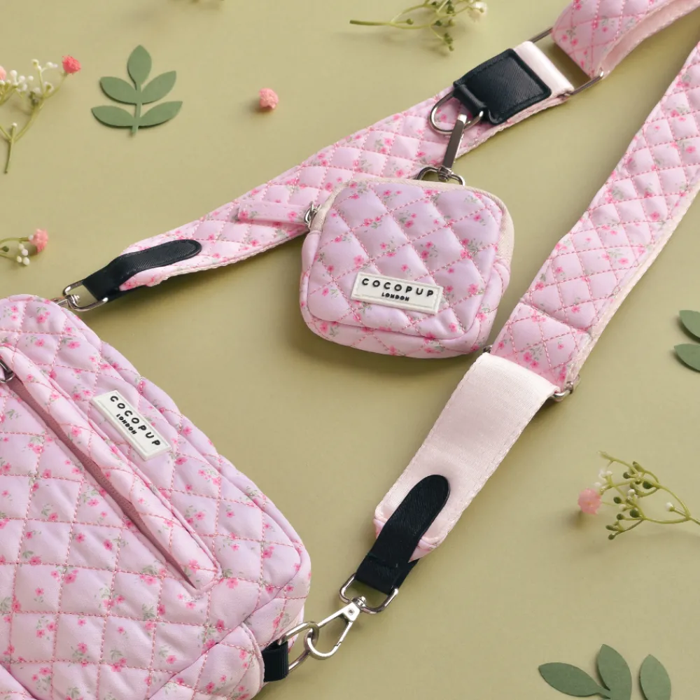 Cocopup Treat Pouches-Treat Pouch - Quilted Ditsy Floral Pink