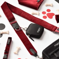 Cocopup Bag Straps-Velvet Bag Strap - Berry Red