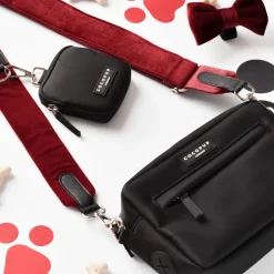 Cocopup Bag Straps-Velvet Bag Strap - Berry Red